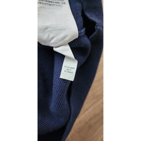 J.Crew Women’s XS Navy Blue Ruffle Trim Knit Top 100% Cotton Summer‎ 2017 - Picture 5 of 7